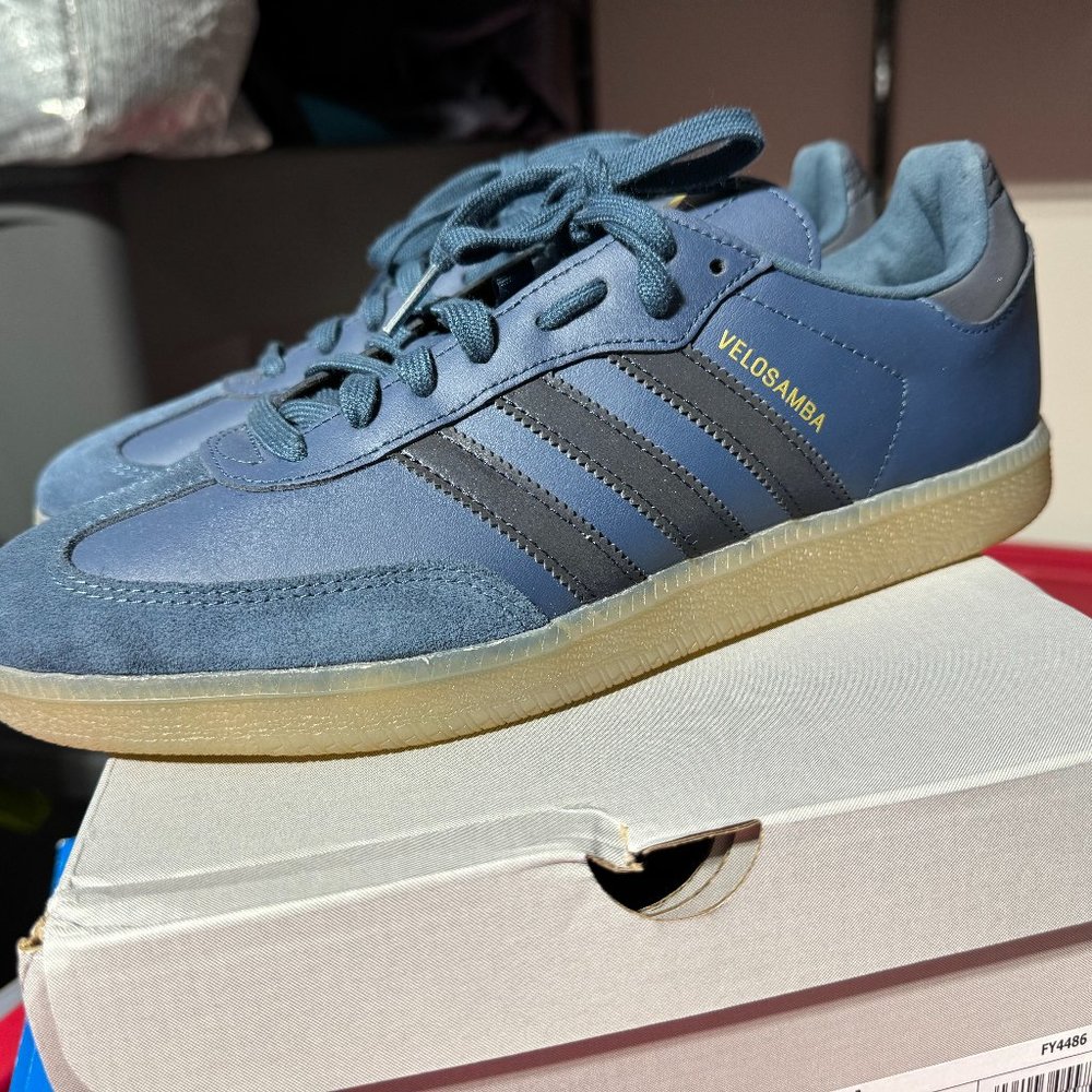 Adidas Velosamba Blue Cycling Shoes FY4486 - US 10 - Rare color